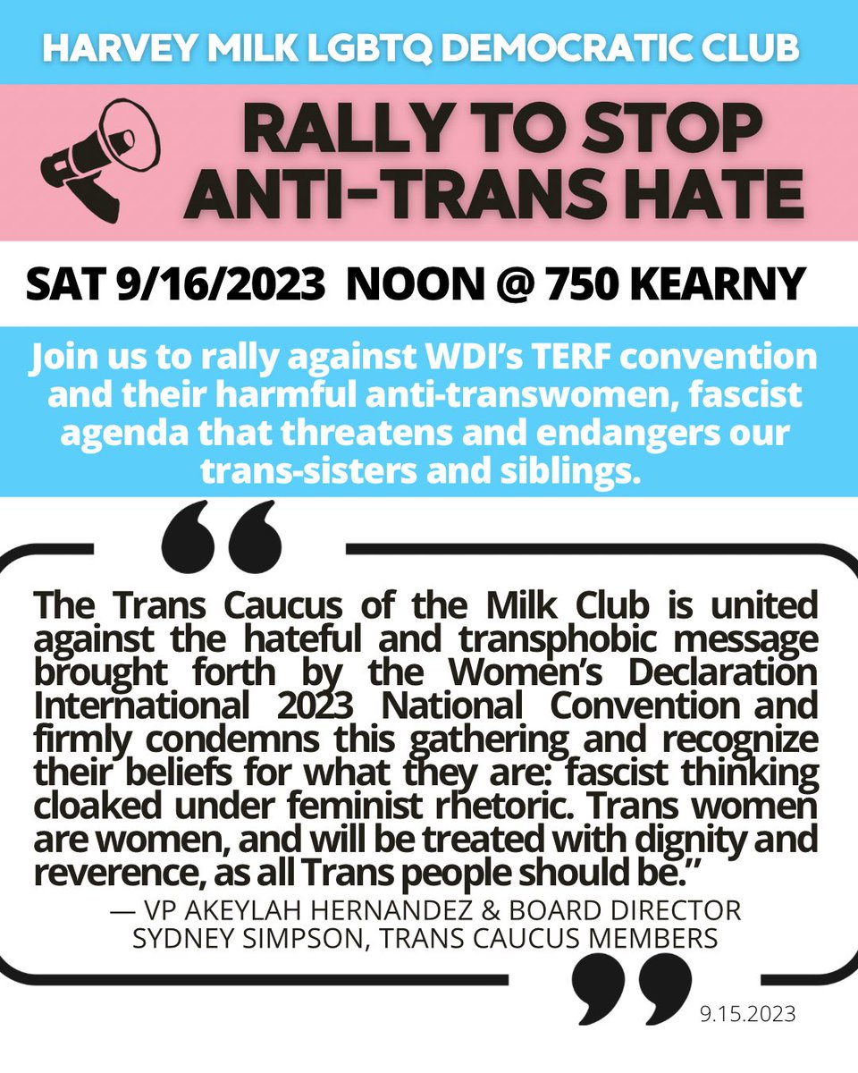 Harvey Milk LGBTQ Democratic Club tweet media