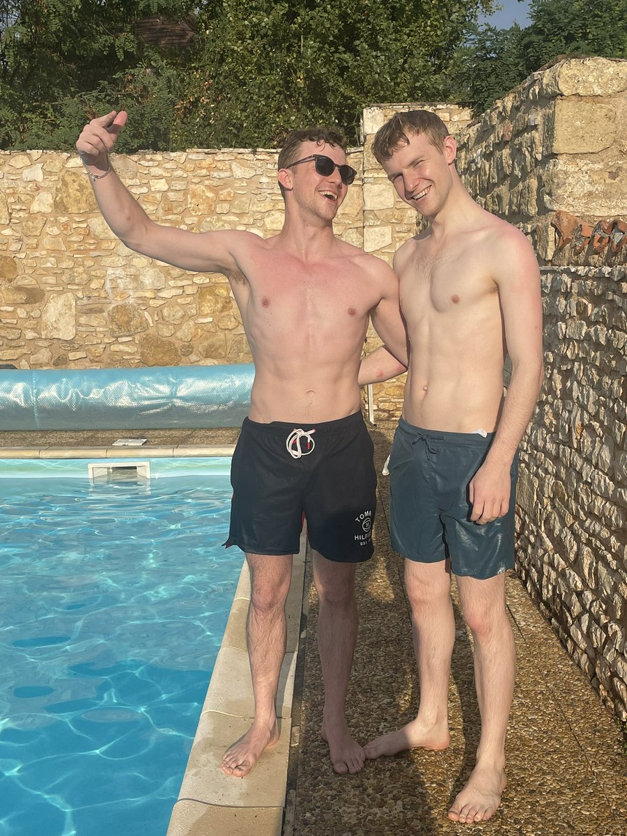 Brothers who swim together, stay together 🏊‍♂️