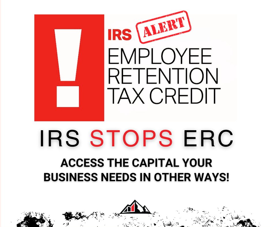 ROKFinancialLLC's tweet image. Have you heard the IRS alert?! The IRS ordered an immediate stop to new Employee Retention Credit processing. If you were expecting to receive money from the IRS, now’s the time to look into other options. Get started now!👇
rokfi.biz/3bg
 #erc #ertc #erccancelled