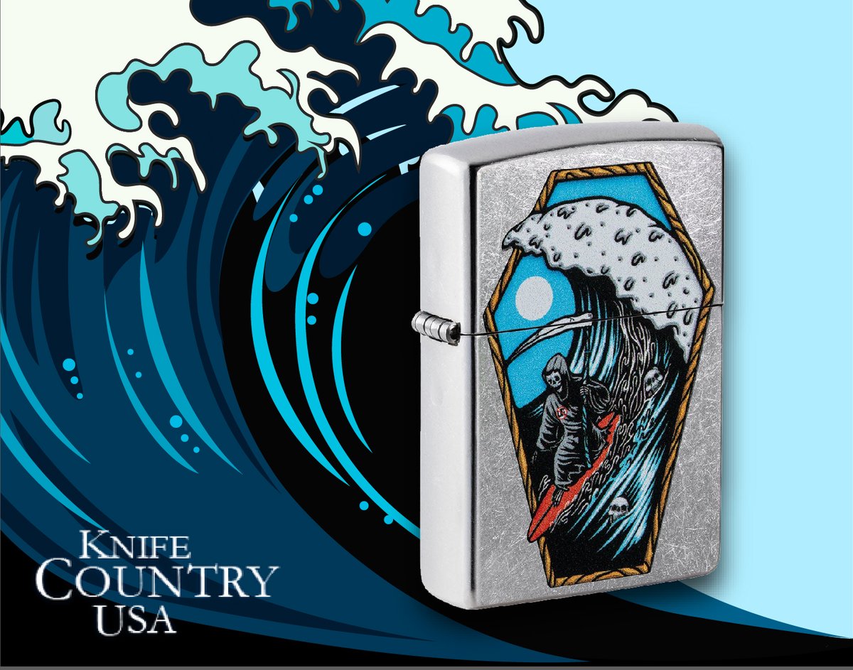 KnifeCountryUSA's tweet image. → ow.ly/ilW450PMcsR  ←

Even the Grim Reaper needs a holiday once in a while. You'll find him carving a wave on this Street Chrome lighter using ZIPPO's dazzling Color Image process. Check out this cool ZIPPO lighter on the link above.

#ZippoLighter # #ZippoCollectors