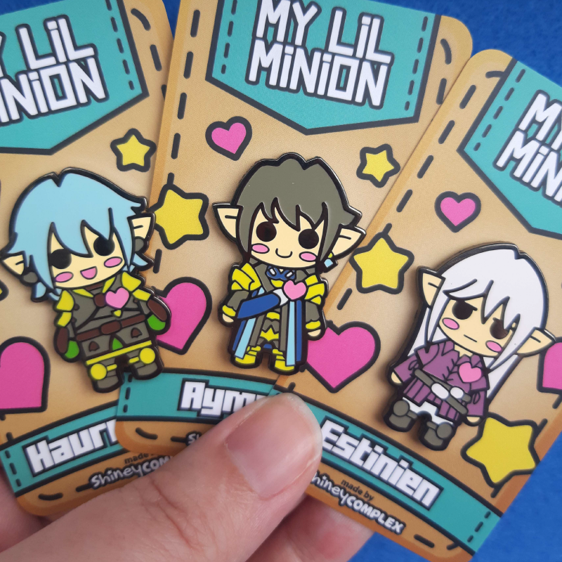 shineycomplex's tweet photo. Character pins from Final Fantasy XIV (FFXIV):
- A Realm Reborn (Thancred, Yshtola, Yda, Papalymo)
- Heavensward (Haurchefant, Aymeric, Estinien)
- Stormblood (Magnai, Hien, Zenos)
- Shadowbringers (Crystal Exarch, Emet-Selch, Ardbert) https://t.co/MaJ5mfHgfT