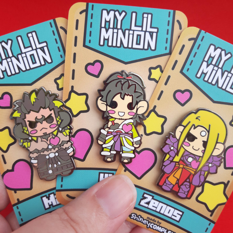 shineycomplex's tweet photo. Character pins from Final Fantasy XIV (FFXIV):
- A Realm Reborn (Thancred, Yshtola, Yda, Papalymo)
- Heavensward (Haurchefant, Aymeric, Estinien)
- Stormblood (Magnai, Hien, Zenos)
- Shadowbringers (Crystal Exarch, Emet-Selch, Ardbert) https://t.co/MaJ5mfHgfT