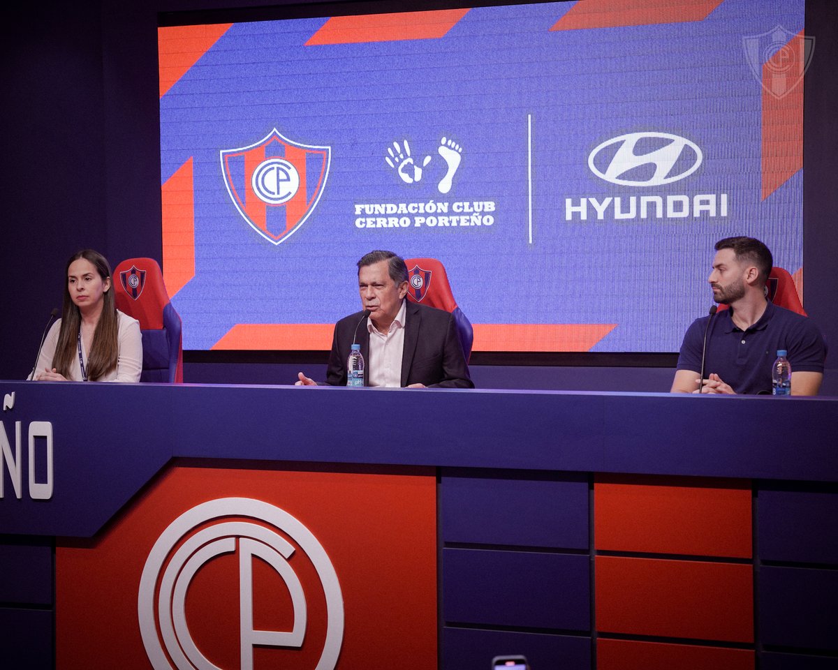 CCP1912oficial's tweet photo. ¡Bienvenida a Hyundai como Sponsor Oficial del Club Cerro Porteño y de la Fundación Club Cerro Porteño! 🚗🔵🔴 https://t.co/tRbyuF98vV