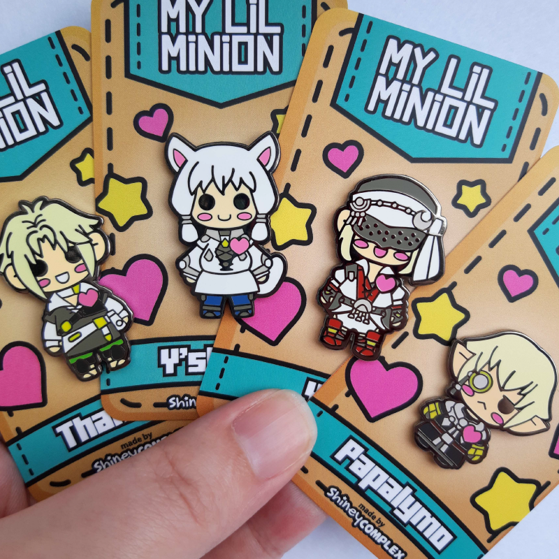 shineycomplex's tweet photo. Character pins from Final Fantasy XIV (FFXIV):
- A Realm Reborn (Thancred, Yshtola, Yda, Papalymo)
- Heavensward (Haurchefant, Aymeric, Estinien)
- Stormblood (Magnai, Hien, Zenos)
- Shadowbringers (Crystal Exarch, Emet-Selch, Ardbert) https://t.co/MaJ5mfHgfT