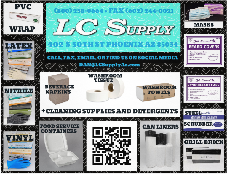 Here is just a small list of things we are able to offer your small business. 
#LCSupply
#LaundryAndCleaners
#Arizona
#janitorial
#janitorialSupply
#gloves
#CoinLaundry
#offTheLightRail
#dryCleaners
#laundry
#arizonaTattooSupply
#arizonaDiveBar
#ArizonaSmallBusiness
#discounts