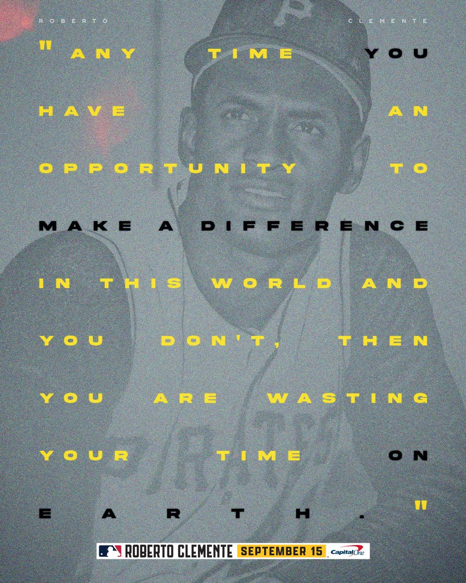 Today we remember the humanitarian spirit that made Roberto Clemente a beloved figure well beyond the baseball diamond. #ClementeDay