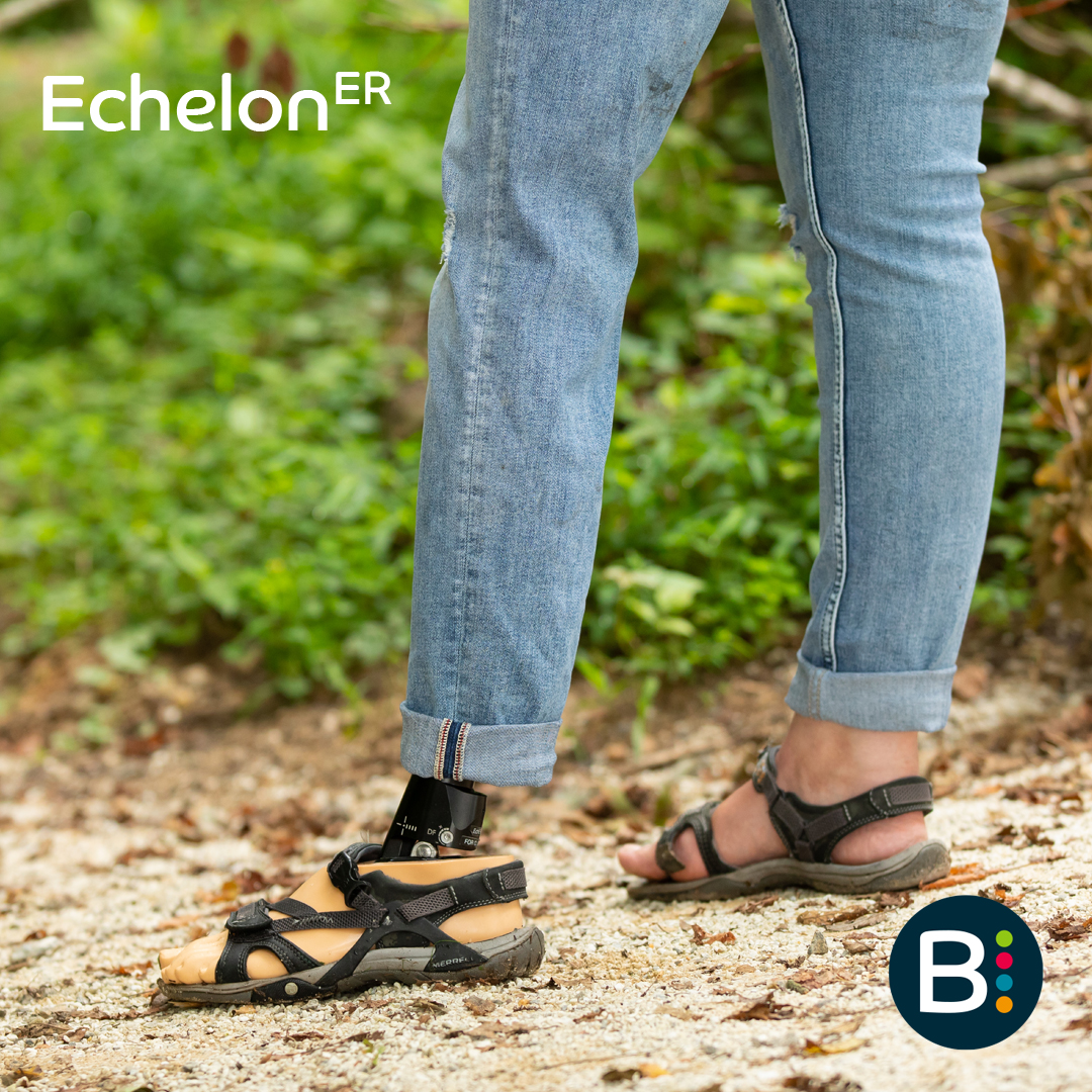 ROUGH ROAD AHEAD? You’ve got this. EchelonER rises above the discomfort and limitations of traditional prosthetics. With Echelon technology and our extended range of ankle movement, you’re free to choose whatever path you like. bit.ly/3OWSbuE #EchelonER #prostheticfoot