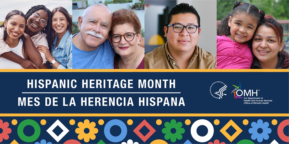 CHE_IU's tweet photo. Today is the official start date of Hispanic Heritage Month (September 15-October 15). This year’s theme is “Todos Somos, Somos Uno: We Are All, We Are One.” The Office of Minority Health has a page with information and resources to share.

https://t.co/0n791PUXkT https://t.co/jANQEFNKdM