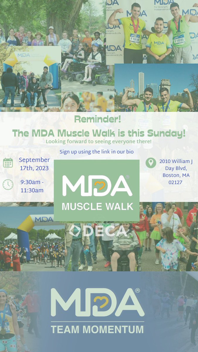 The annual MDA walk is just 2 days away! Join the State Action team at this walk to show your support for one of DECA's amazing partnership organizations. Register using this link: mda.donordrive.com/index.cfm?