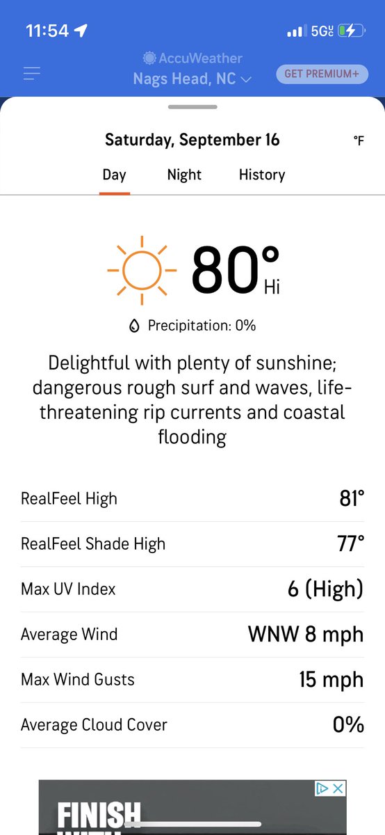 yeet10billion's tweet photo. getting some mixed messages from my weather app https://t.co/ejW18kkeq3