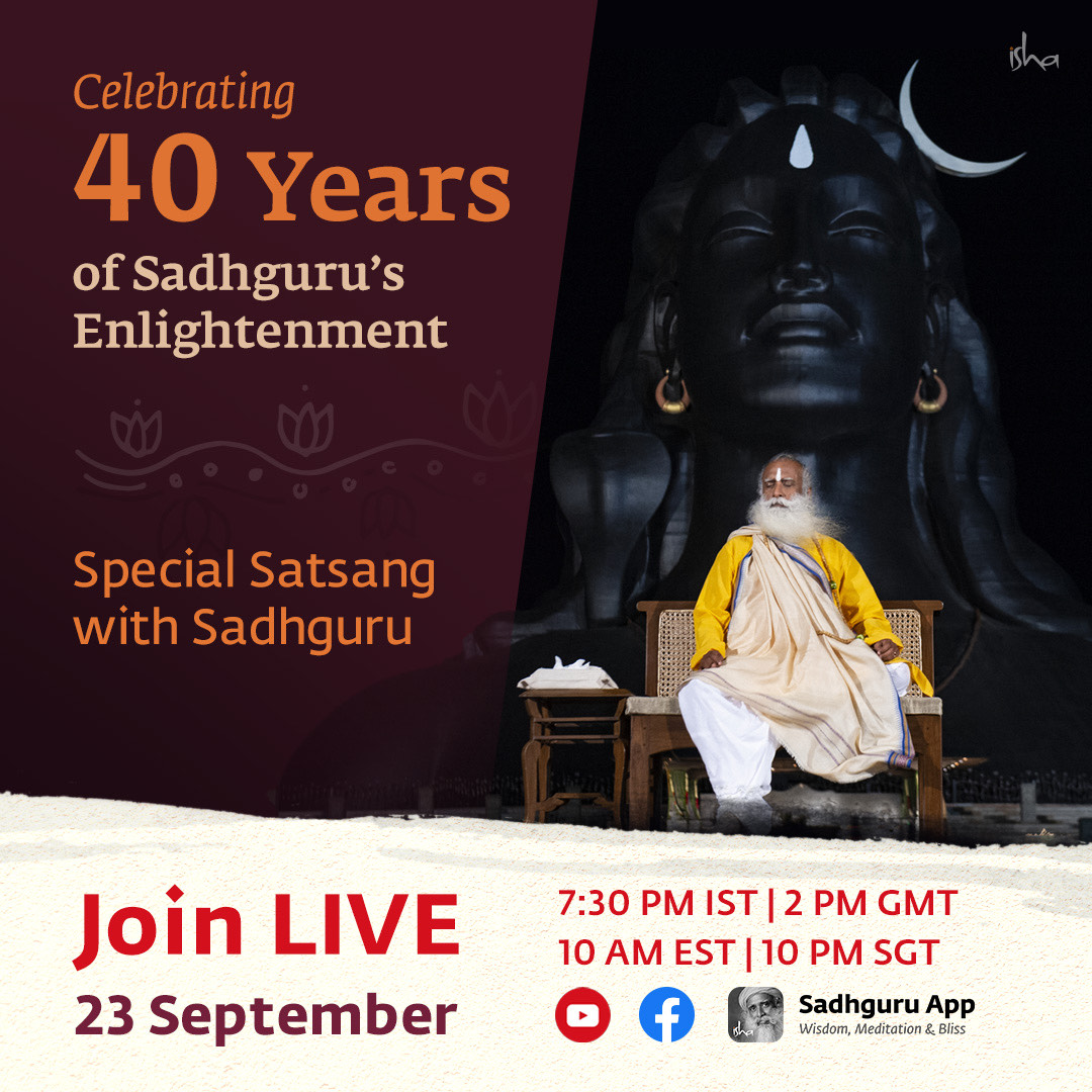 ishafoundation's tweet photo. As Sadhguru's Enlightenment Day approaches, let's hear a few candid stories from the people who have been with Sadhguru for decades...

Swami Gurubiksha, a sanyasi at Isha Yoga Center, narrates an endearing incident that happened when he was going through the legendary 90-day wholeness program with Sadhguru.