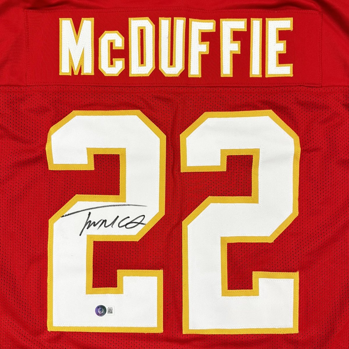 TSEKansasCity's tweet photo. Trent McDuffie autographed jerseys are $69 for the first TEN people to use discount code "MCDUFFIE22" today!

HURRY!

⬇️⬇️⬇️

https://t.co/S9kKefJkiO https://t.co/lJx1aWXdlE