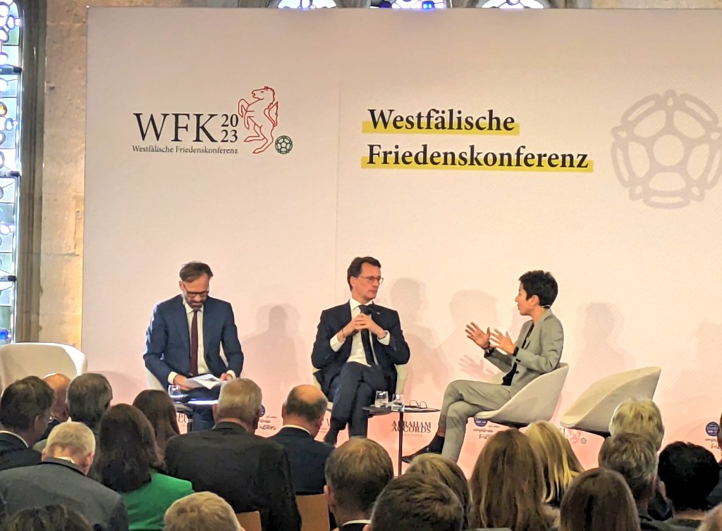 .<a href="/HendrikWuest/">Hendrik Wüst</a> heute in Münster: Wenn Zusammenarbeit mit der AfD kommt, „dann bin ich raus aus der Politik. Dann suche ich mir einen Job anderswo." 👇 #wfk23