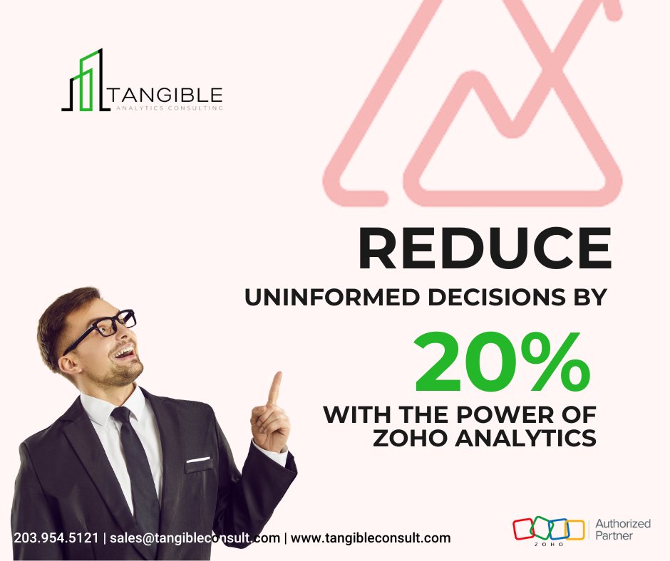 TangibleConsult's tweet photo. Struggling to turn heaps of raw data into actionable intelligence? Zoho Analytics is my solution. 
Elevate your data management approach with intuitive dashboards, and robust analytics.

#ZohoOnePartner  
#Tangible 
#CTconsultants
#zohoanalytics https://t.co/LqQhJn15YW