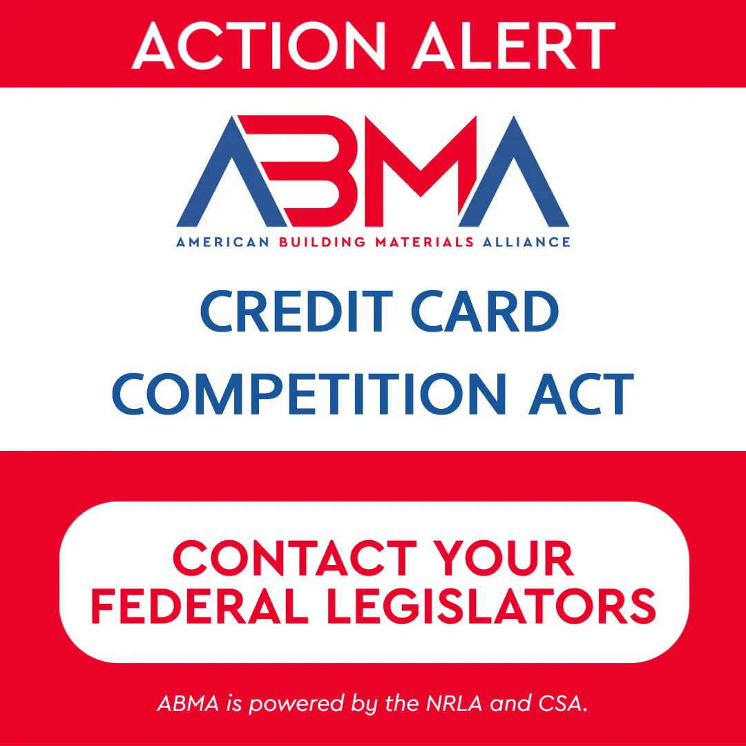 #ActionAlert!: This #ABMApriority is a bipartisan bill that will correct and bring much-needed competition to the duopoly hurting #smallbusinesses. Message your congress reps and ask them to support the #CreditCardCompetitionAct today! @theNRLA

buff.ly/3EDSTXE