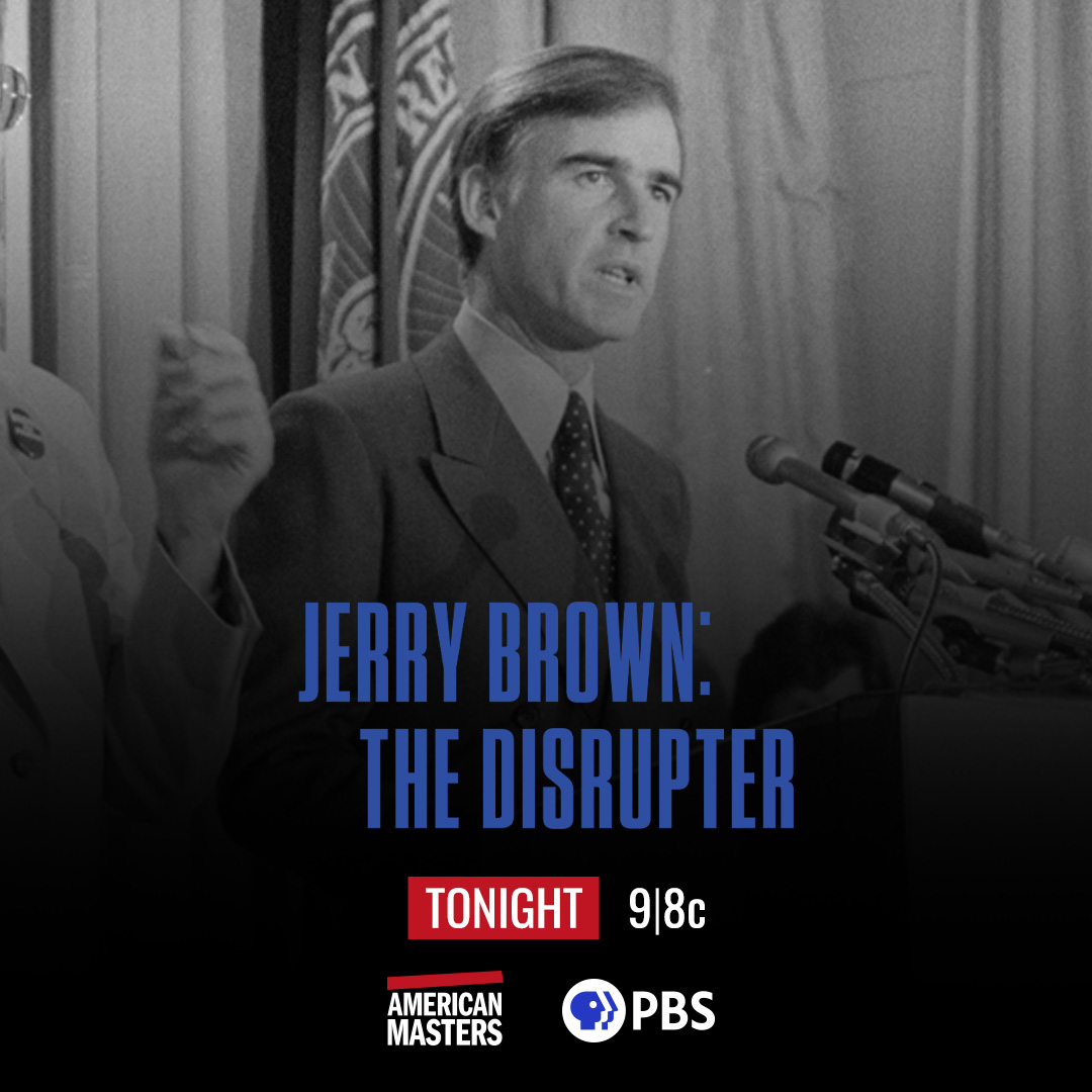 Happy International Day of Democracy! Tune in TONIGHT for 'Jerry Brown: The Disrupter' at 9/8c on PBS. #AmericanMastersPBS