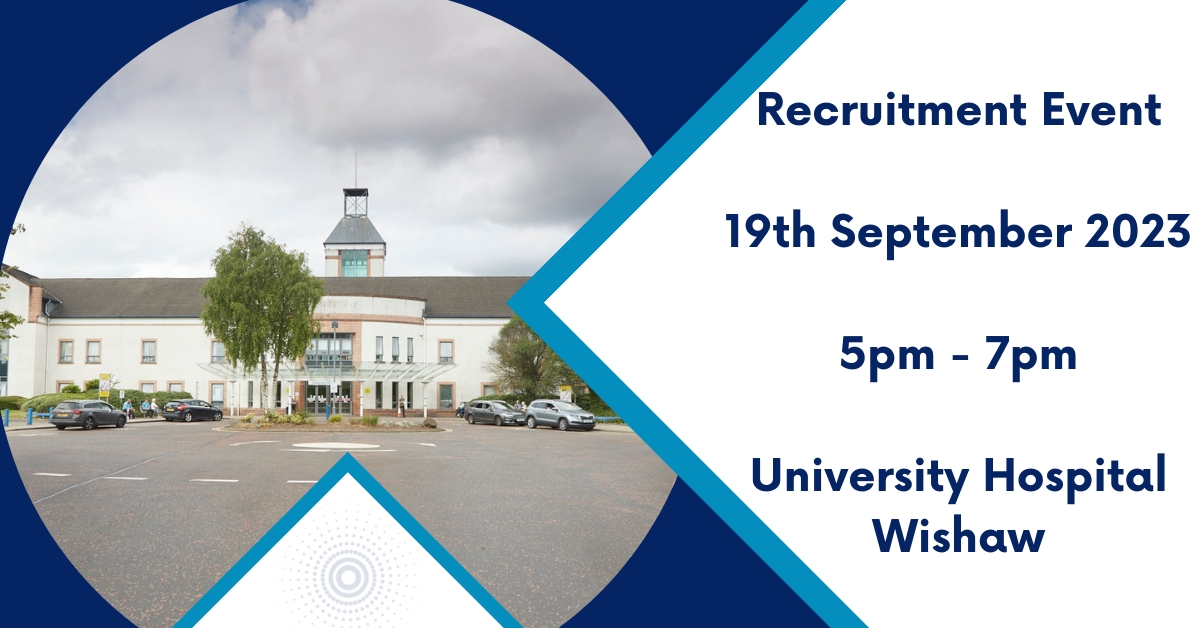 University Hospital Wishaw is holding a recruitment event on 19th September 2023 between 5pm and 7pm!
To find out more about the event visit apply.jobs.scot.nhs.uk/Job/JobDetail?… 

#TeamLanarkshire #NHSJobs #NHSLanarkshire #CareToJoinUs #TeamUHW