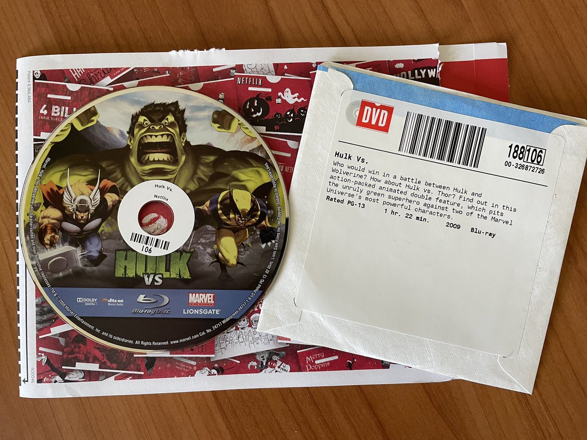 Mubooza's tweet image. Hulk Vs. (2009)
Another one from @dvdnetflix that you can’t find on any streaming service.
#GetThroughMyQueue