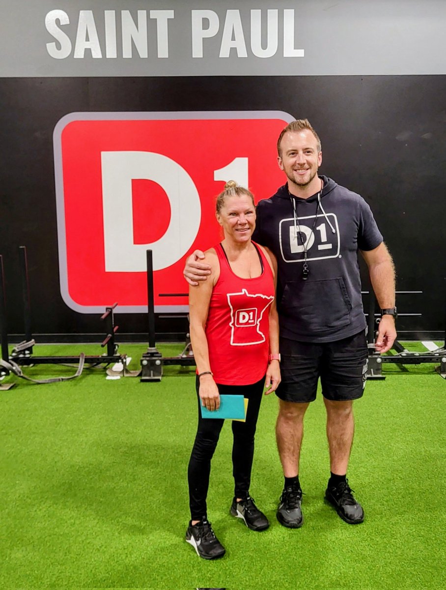 d1saintpaul's tweet photo. Shout out to Vicki, our very first member at D1 Training Saint Paul! After crushing an incredible total of 563 workouts, she's moving and yesterday was her last day with us. 😢 We'll dearly miss her dedication, passion, and friendship. https://t.co/Nr1SMVrrKL