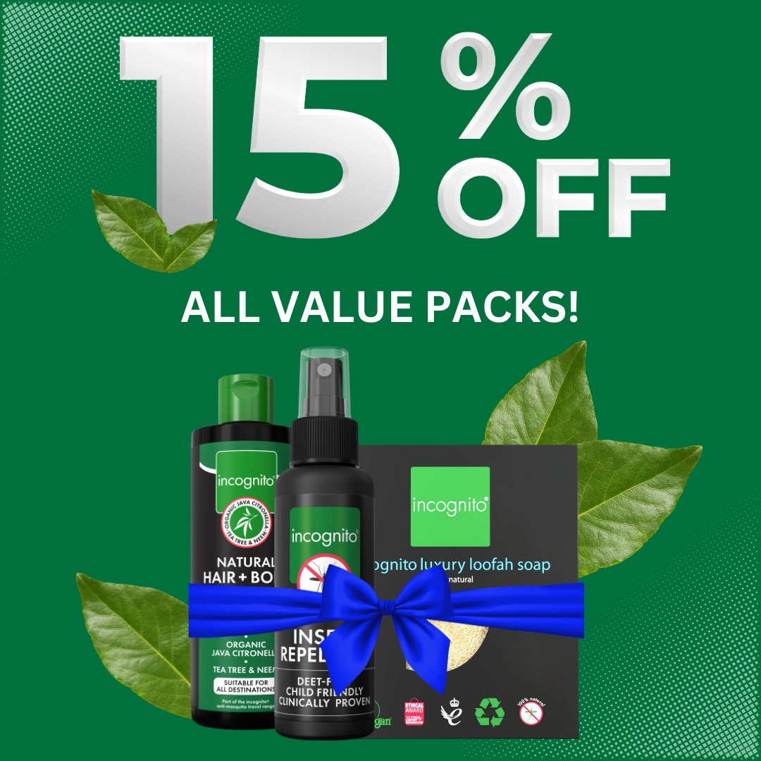 incognitoUK's tweet image. The NHS has stated it has been receiving insect bite related enquiries every 7 seconds! 🫢#Bitingbugs are set to be active until the end of October. Stay aware &amp;amp; protected. #insectrepellent #incognito. 15% off our value packs - take advantage now 👉bit.ly/44WDufX