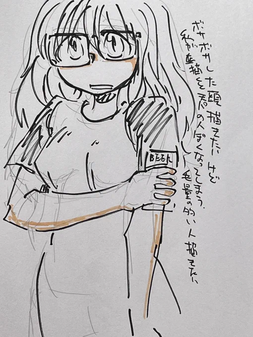 ビール飲みながら落書き 作画カロリーが高い低いの話はよくあるけど作画それ自体が恐ろしくカロリー使う 