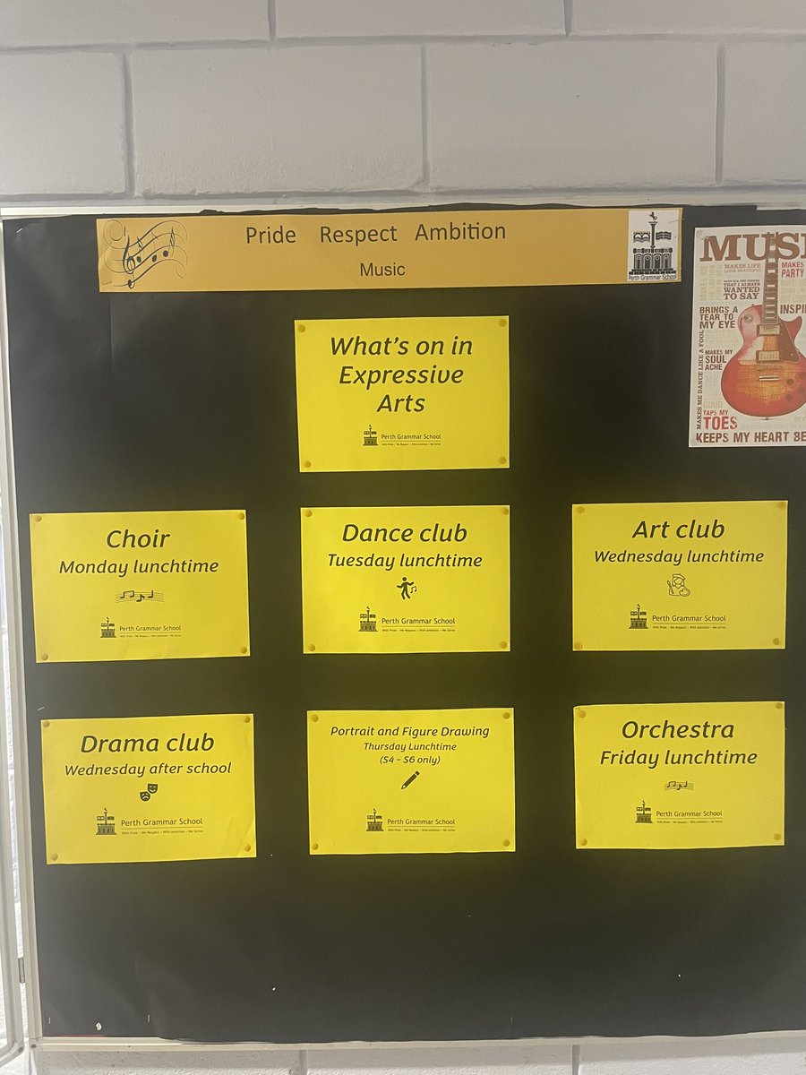 There are a lot of extra curricular opportunities in the Expressive Arts faculty. If you haven’t already, come along and get involved.