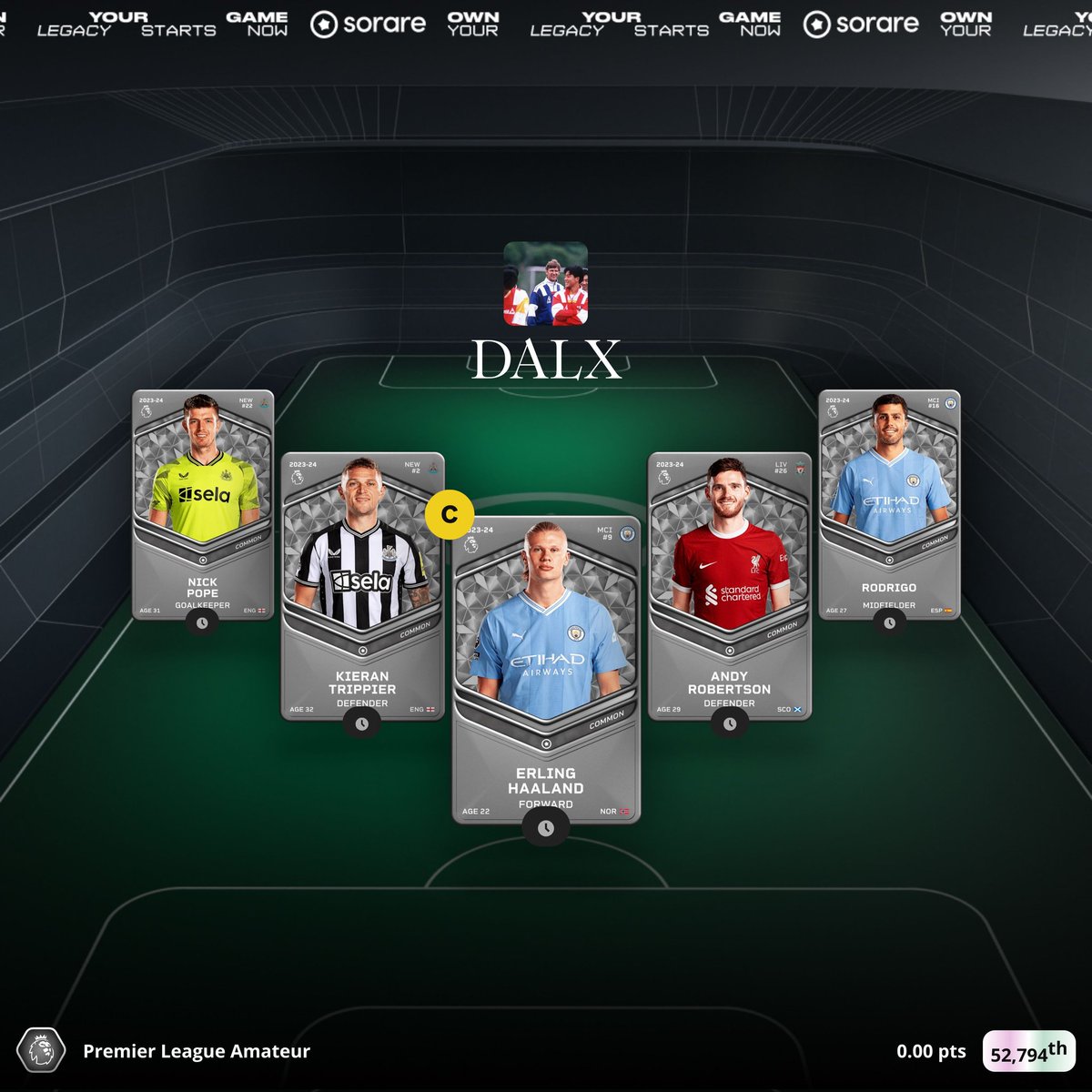 D444LX's tweet photo. My budget PL draft + rares, some with tough fixtures. Gl yall #Sorare #GW407 https://t.co/kPihbb3xHs