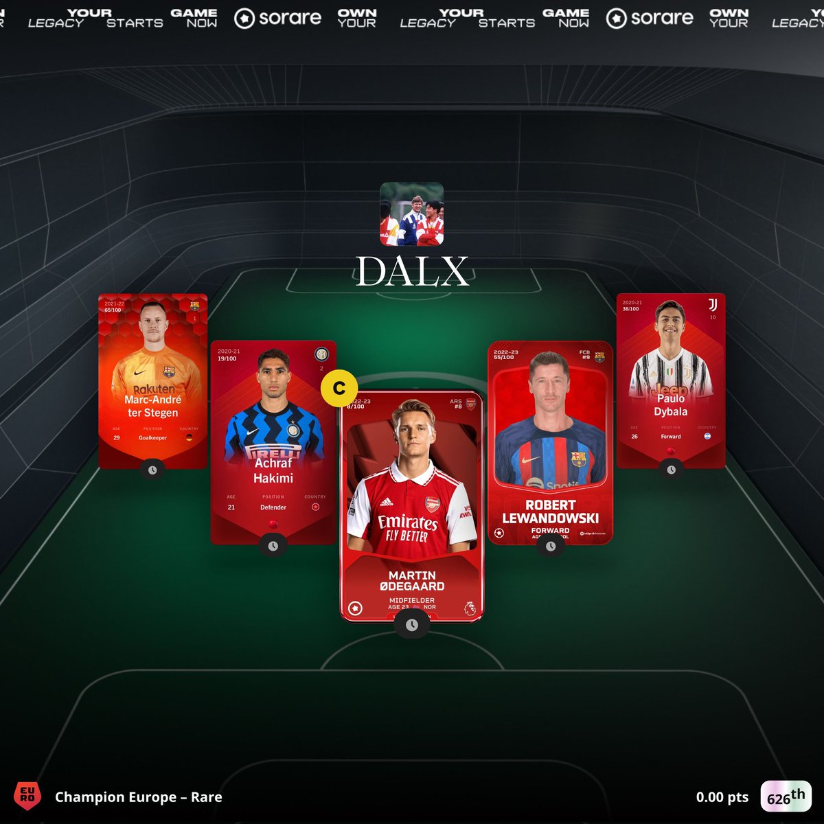 D444LX's tweet photo. My budget PL draft + rares, some with tough fixtures. Gl yall #Sorare #GW407 https://t.co/kPihbb3xHs