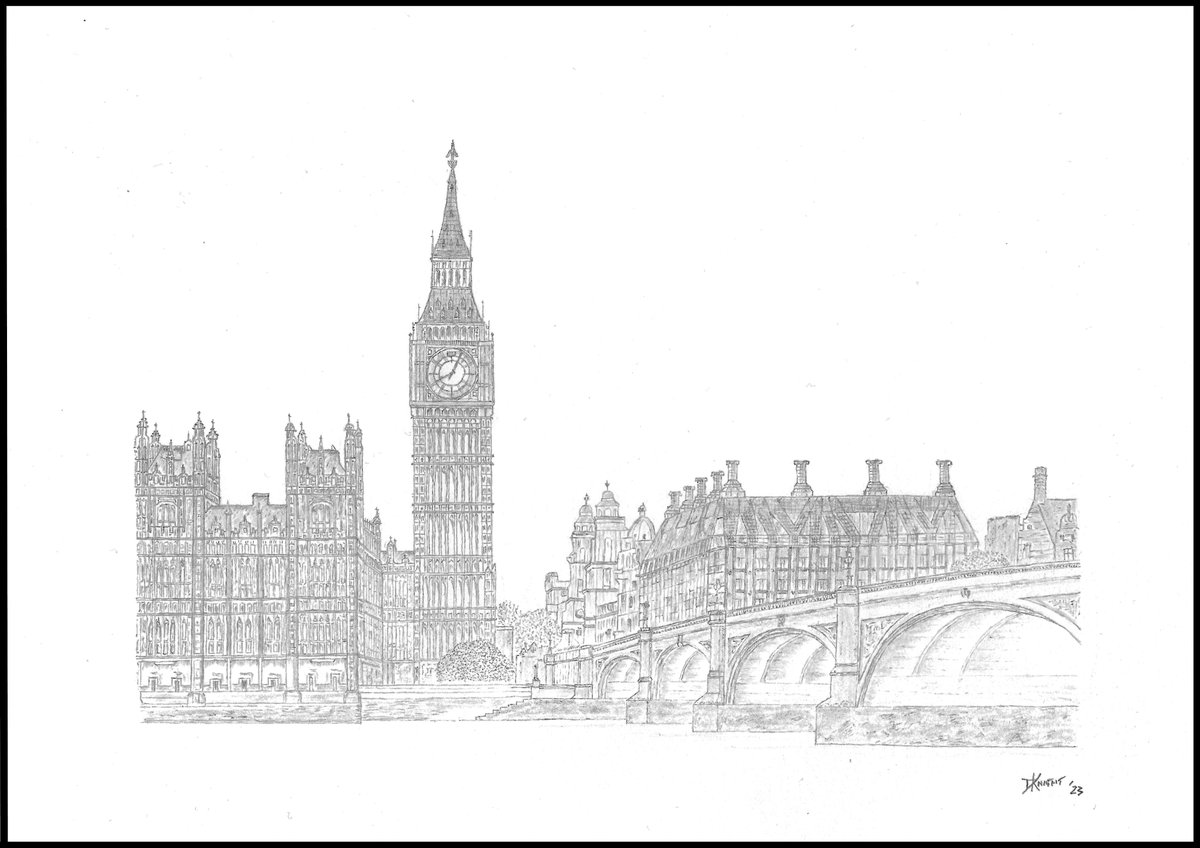 DavidKnightImag's tweet photo. Palace of Westminster, #London #England #Bigben #Westminster #VisitLondon #Parliament #History #Pencildrawing https://t.co/MX0Vz0mU8h