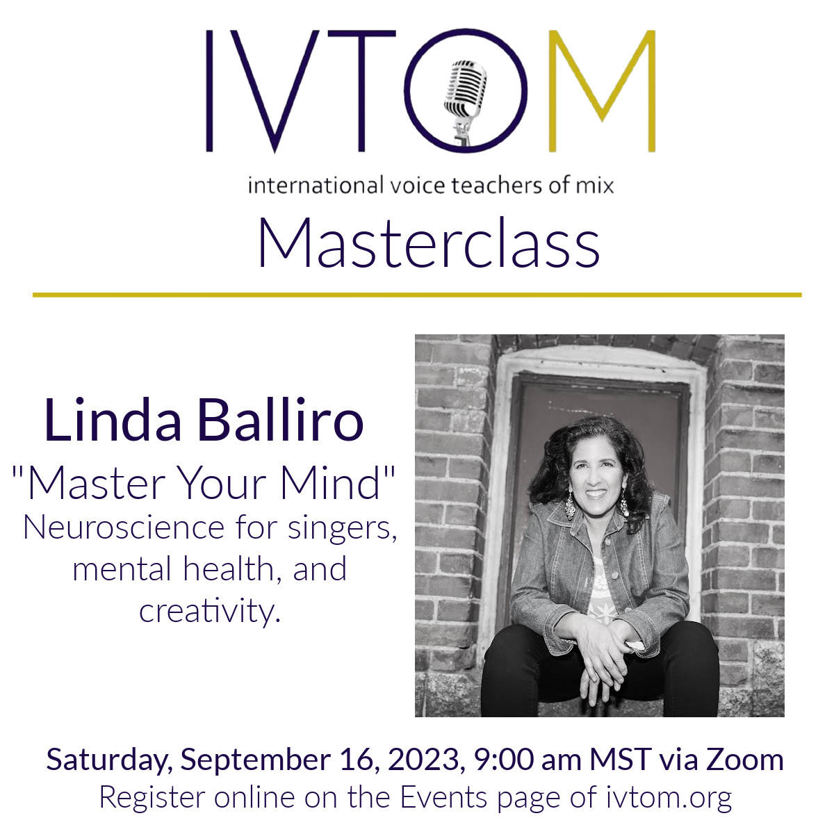 lballiro's tweet image. This Fall is already getting busy!  Looking forward to meeting with #IVTOM teachers and singers tomorrow.  You can still sign up to join us whether or not you&apos;re a member.  

#voiceteacher #learntosing #neuroscienceforsingers #singingcognition #singers #workshops #berklee