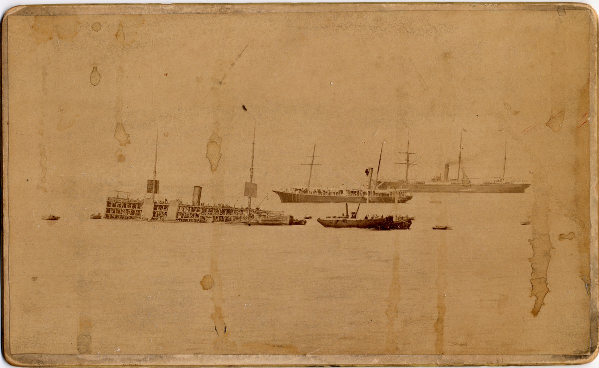 A #MondayMystery - this photograph was found last week by our volunteer Bob when boxlisting the Phil Thomas collection. 

We think it shows a ship being salvaged but what ship and where and when??