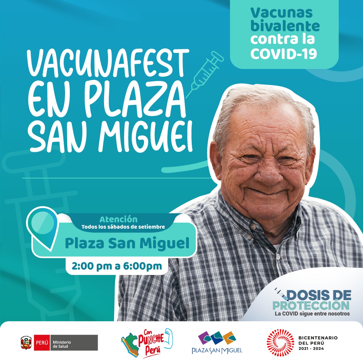 Minsa_Peru's tweet photo. #MeVacuno en la #LineaUno. 🚊 Porque pensamos en ti acercamos la vacuna bivalente 💉 para que puedas protegerte de la covid-19 en más estaciones. Dales a los que amas la #DosisDeProtección que necesitan. https://t.co/BpioRxNXTu