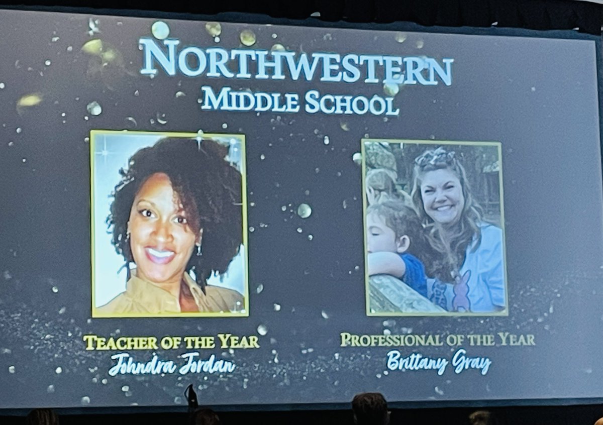 Northwestern Middle School (@thenmswildcats) on Twitter photo Northwestern is so proud of our 2022-33 Teacher & Professional of the Year. Ms. Jordan and Ms. Gray - today we celebrate you!! #FCSlegacy23 #ThisisYourNorthwestern #ThisisWhereYouBelong @JoelMPeterson <a href="/FultonZone7/">Dr. Crumbley</a> <a href="/TheNMSPTO/">Northwestern MS PTO</a> <a href="/FultonCoSchools/">FultonCountySchools</a> Northwestern is so proud of our 2022-33 Teacher & Professional of the Year. Ms. Jordan and Ms. Gray - today we celebrate you!! #FCSlegacy23 #ThisisYourNorthwestern #ThisisWhereYouBelong @JoelMPeterson <a href="/FultonZone7/">Dr. Crumbley</a> <a href="/TheNMSPTO/">Northwestern MS PTO</a> <a href="/FultonCoSchools/">FultonCountySchools</a>