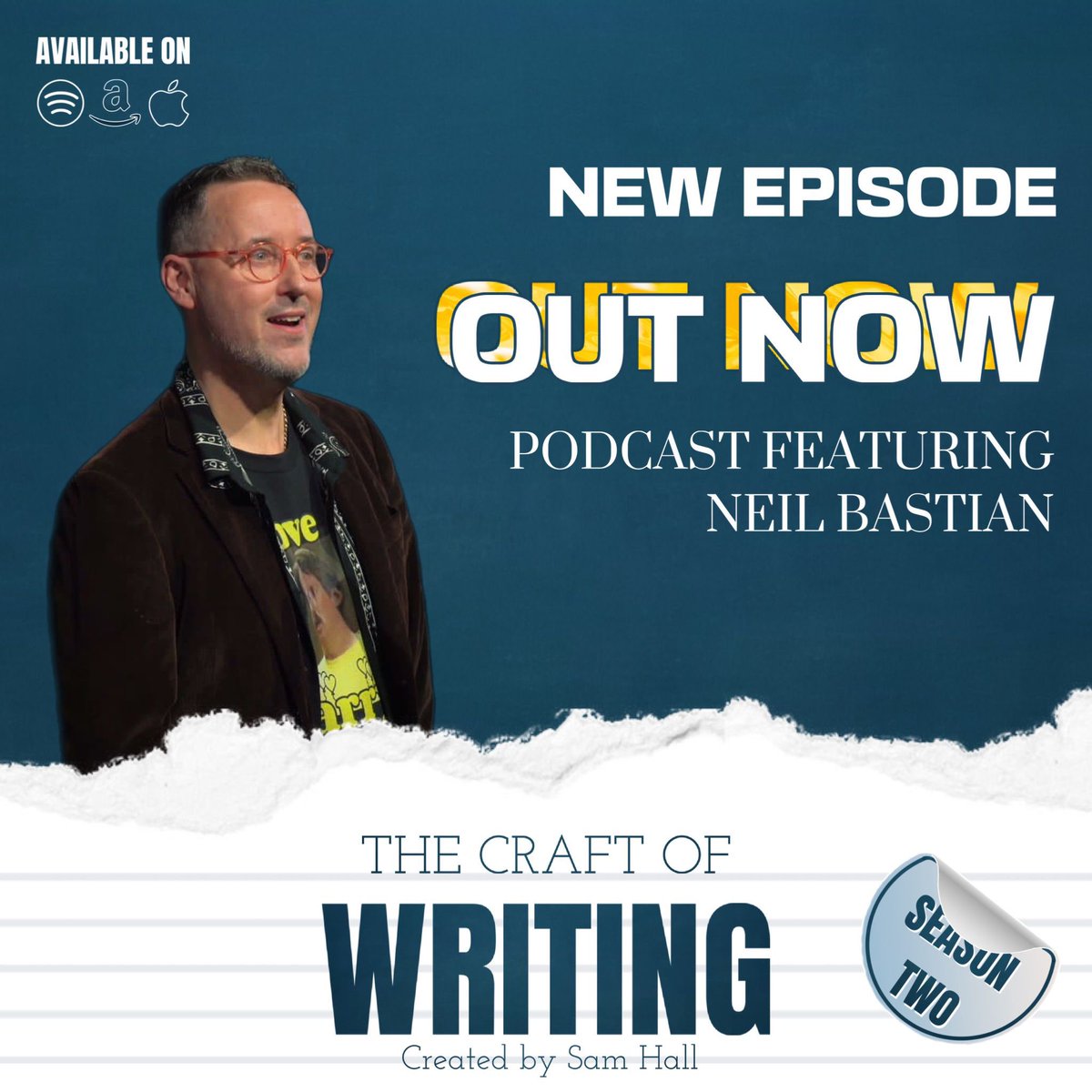 Episode 3 of season 2 out now! 

Great chat with <a href="/Neil_Bastian/">Neil Bastian - The Rise and Fall of Vinnie & Paul</a> 🌻

Available on Spotify, Apple, Google and Amazon podcasts.

linktr.ee/craftofwriting…