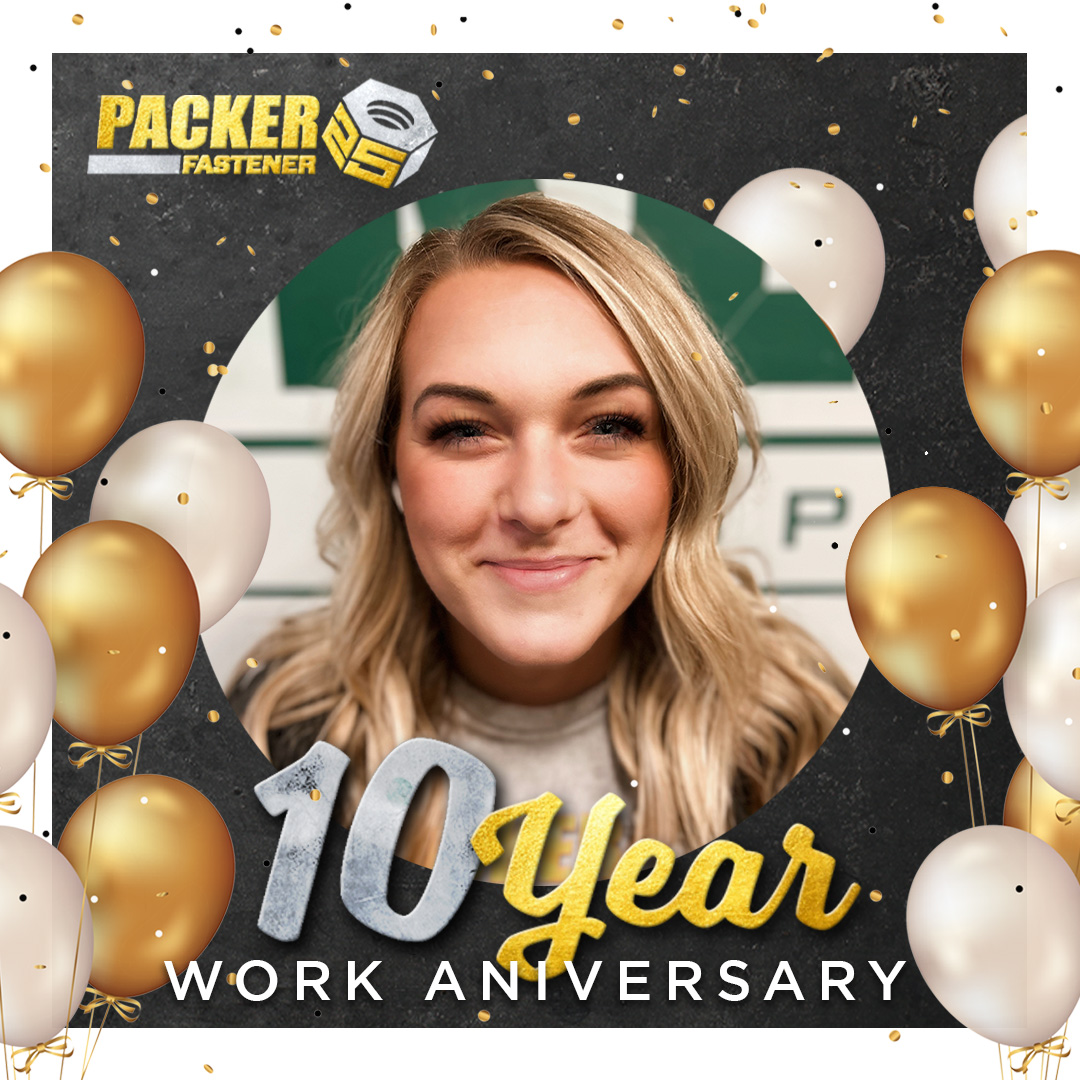 With a decade of dedication to customers, we raise our glasses to Corrin Erickson! Corrin heard about the gig when she was just 18 years old and then started her journey from a delivery driver to inside sales. Congrats, Corrin! #WorkAnniversaries #companyculture #workfamily