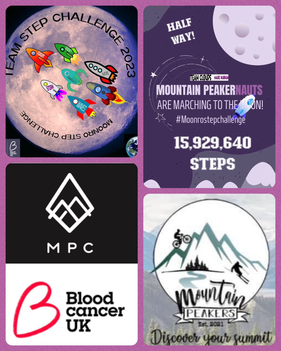 We’re half way! So proud of our collective effort! Let’s shoot for the moon! 🙌🥾🌖 @MyPeakChallenge @bloodcancer_uk @SamHeughan @MountainPeakers