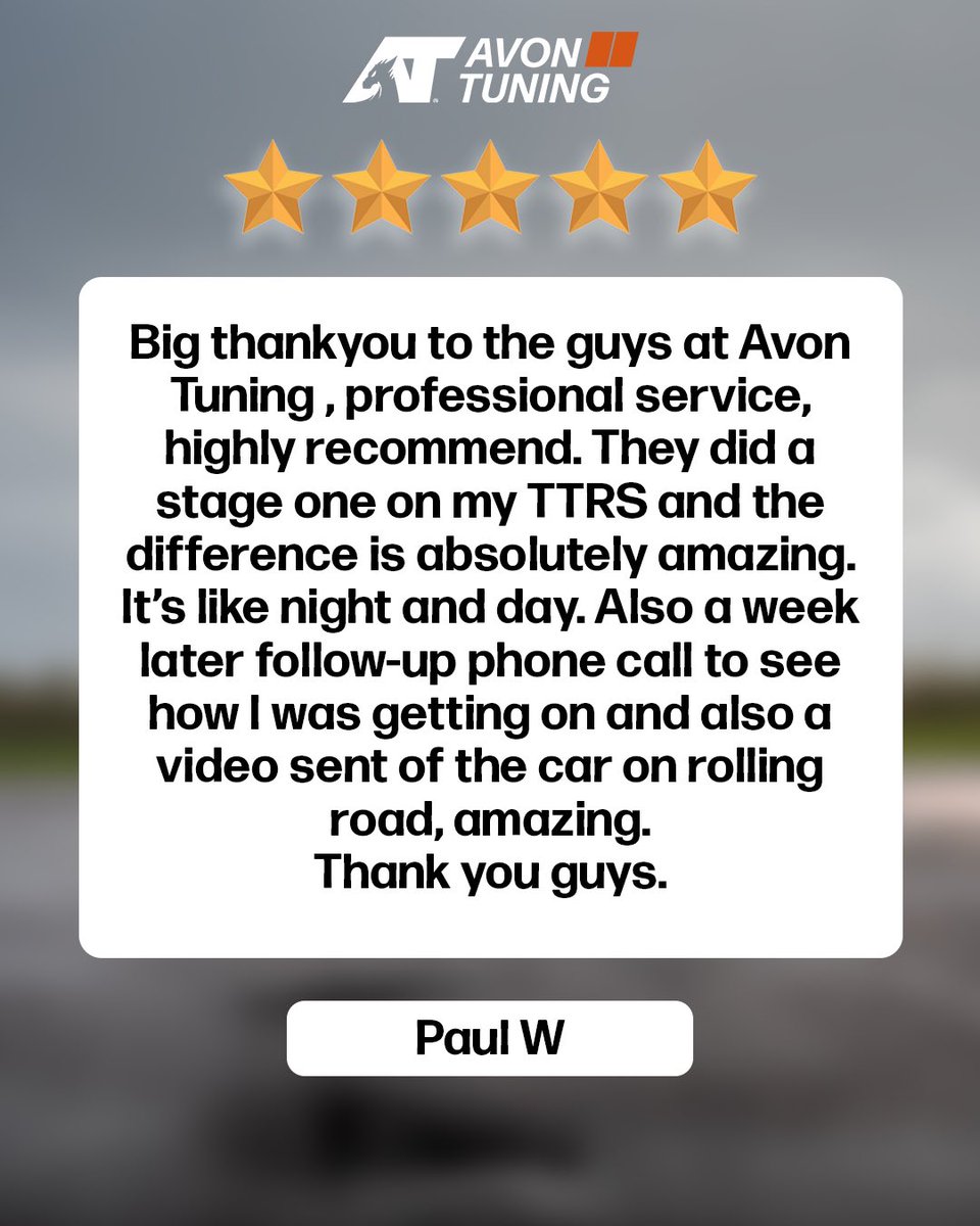 Avon Tuning ® (@avontuning) on Twitter photo We pride ourselves on our outstanding customer service 👏🏻
If you won’t take our word for it then checkout some of our recent reviews
Interested in judging our customer service for yourself? Book in now for one of our bespoke ECU Remaps
📧 info@avontuning.co.uk
📞 01454 800117 We pride ourselves on our outstanding customer service 👏🏻
If you won’t take our word for it then checkout some of our recent reviews
Interested in judging our customer service for yourself? Book in now for one of our bespoke ECU Remaps
📧 info@avontuning.co.uk
📞 01454 800117