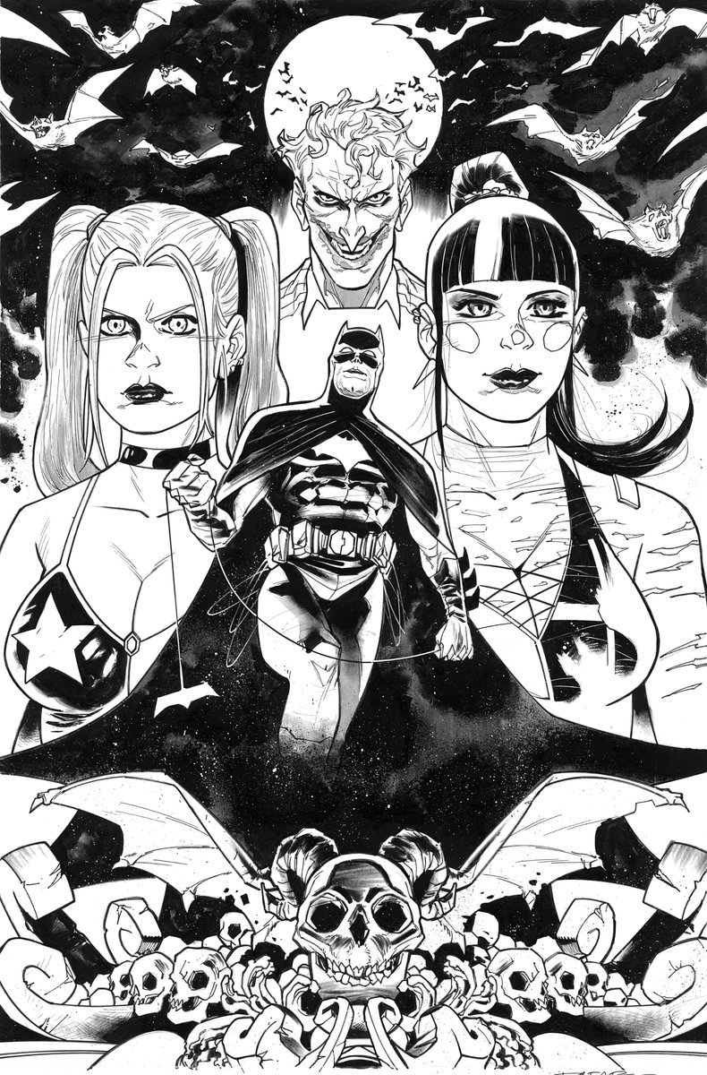__rafape's tweet photo. I realized that today is #BatmanDay so…. Here is the second original piece that will be available at #nycc ! 🦇🦇🦇
Hope you like it! 🙌♥️
NYCC 2023 AA Table B-39
#BatmanDayMM #commissionsopen #batman #dccomics #Punchline #HarleyQuinn #joker https://t.co/4IdnUIE2Ia