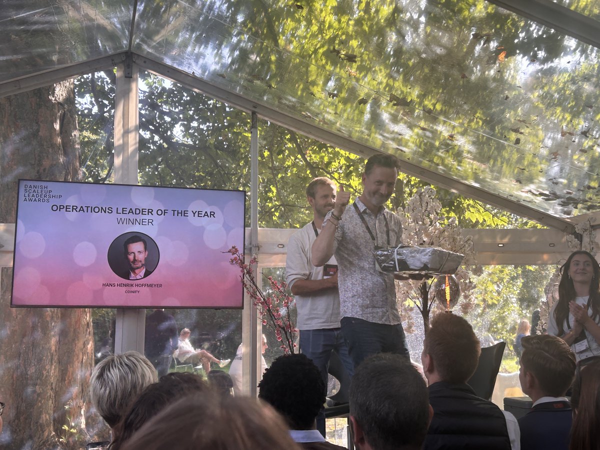coinify's tweet photo. Congratulations to everyone awarded and a special to @EthanPartners and @TechBBQ  for organising such a successful event!

Once again congratulations @hhhoffme! 🚀 🚀 https://t.co/mJHUZ25mWu