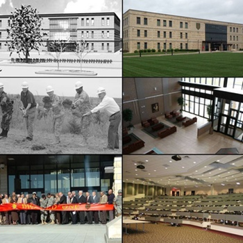 FortRiley's tweet image. #FortRileyFriday Nov. 2007, the #FightingFirst HQ moved into a new home, 580 Bellavia Way. The building is home to the 1ID command staff. Pictures: Artist rendition; the finished building; atrium; Joint Operations Center (JOC); Nov. 2007 ribbon cutting; Jul. 2006 groundbreaking.