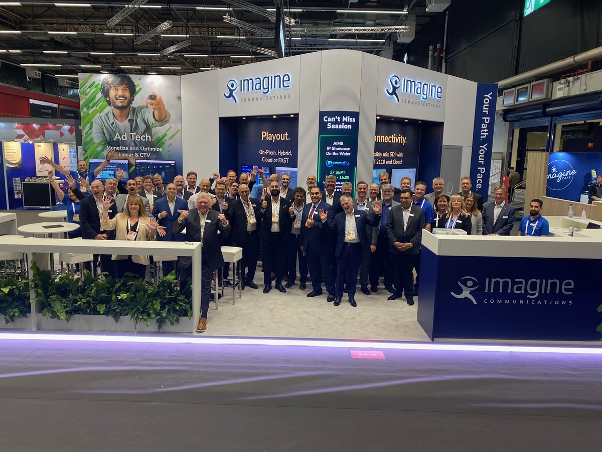 Day 1 at #IBC2023 is a wrap, a big thanks to our team and everyone that stopped by. If you missed us at stand 2.A15, no worries, there are still three more days to go! #ImagineIBC2023