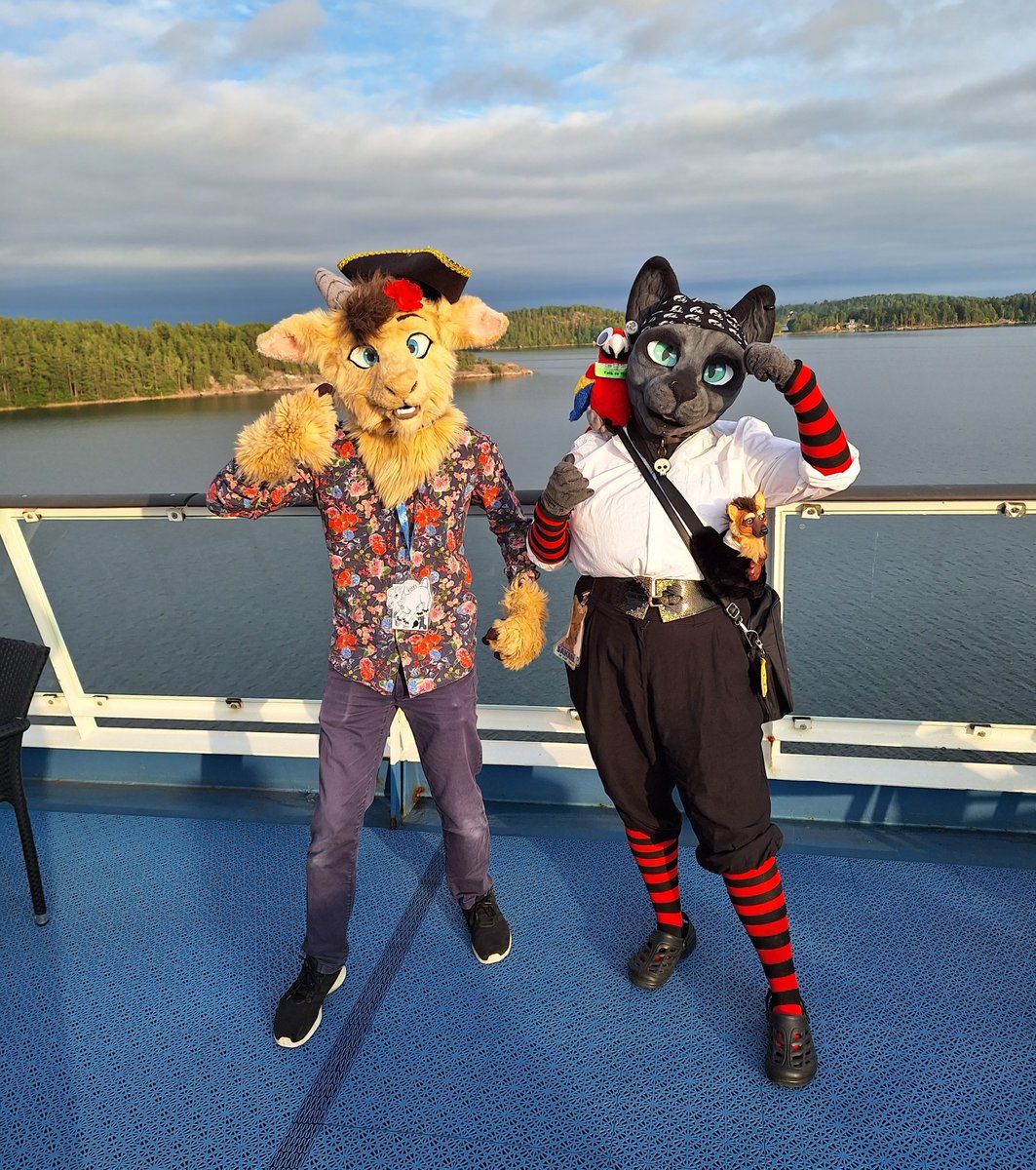 fiffebaa's tweet photo. Yarr! #FurFloat was fun! This time the theme was pirates! ๐ฆ๐ดโโ ๏ธ
#FursuitFriday #FurFloat2023
๐ท @Matsupiksu https://t.co/RQdZZG92KM