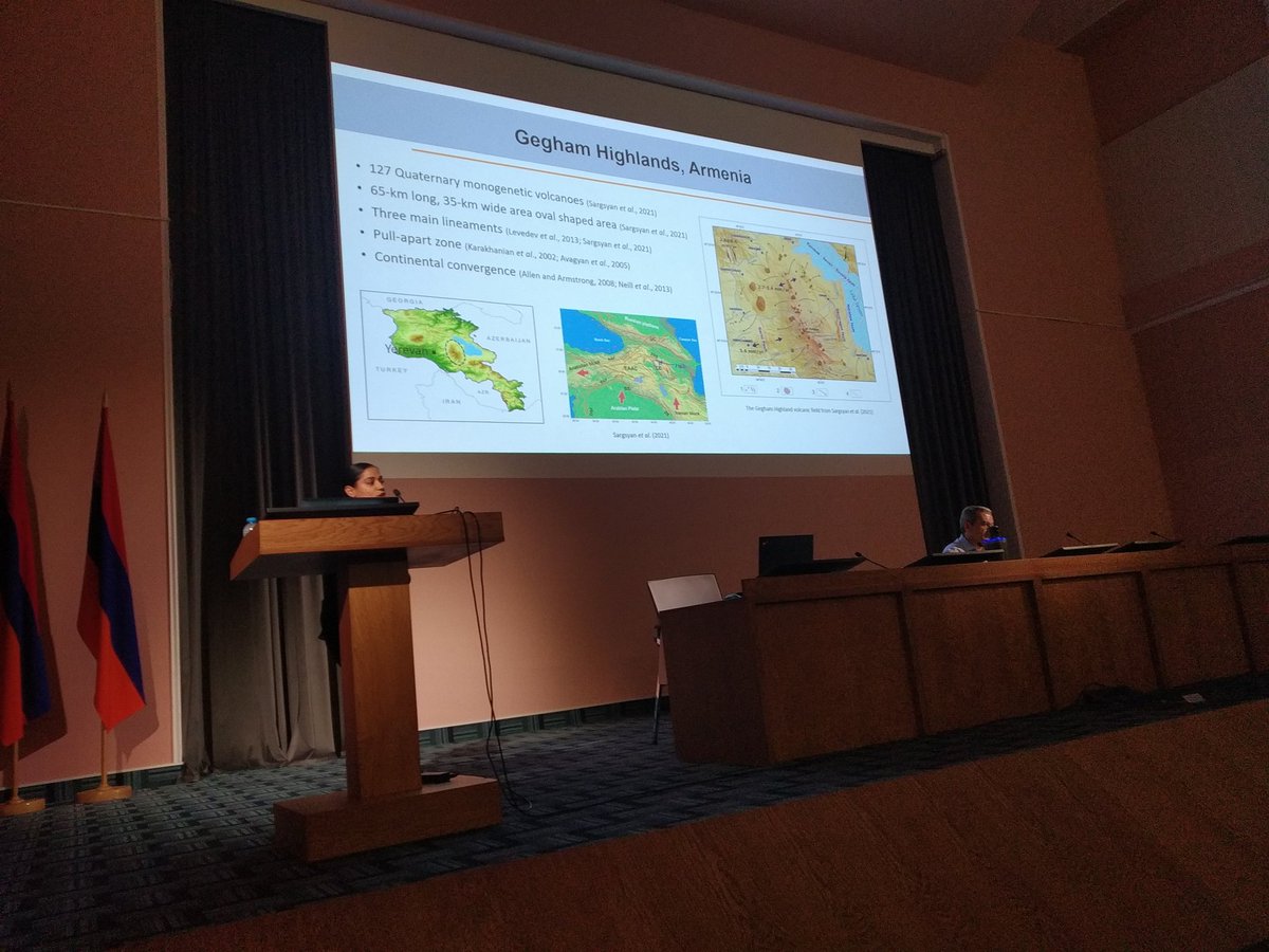 Congratulations @PriyaKMinhas for presenting PhD research on monogenetic volcanism in Armenia at the 'Continental collision zone volcanism and associated hazards' conference in Yerevan @swanseageog @IAVCEI_official