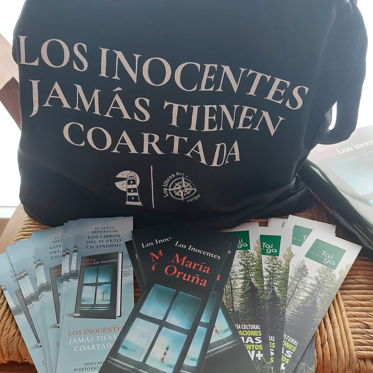 TaigaCantabria's tweet photo. Mañana sábado a las 12:30h firma de @maria_oruna en Torrelavega. 
"Los Inocentes" @EdDestino novela de la serie Puerto Escondido ambientada en @Hotelbalneario Puente Viesgo.
¡Os esperamos a todos!
.
#Cantabria #Torrelavega #librerías #FelizFinde #LosInocentes #LibrosRecomendados https://t.co/vK3X4LGn56