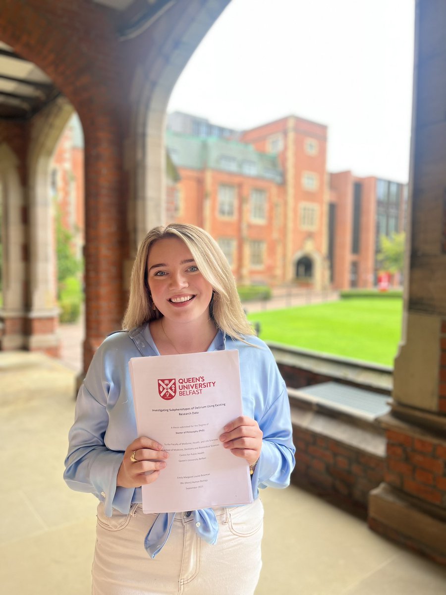 Emily Bowman (@emsdoesscience) on Twitter photo I submitted my PhD thesis today! Big thank you to my brilliant supervisors <a href="/asjdseesit/">Emma Cunningham</a>, <a href="/dfmcauley/">Danny McAuley</a> and Prof Cardwell <a href="/CPH_QUB/">QUB Public Health</a> and <a href="/WWIEM_QUB/">Wellcome-Wolfson Institute Experimental Medicine</a>.
Bring on the viva!
<a href="/QUBelfast/">Queen's University Belfast 🎓</a> <a href="/QUB_ARF/">Ageing Research Forum (ARF)</a> <a href="/QUBCritCareResp/">QUB Critical Care & Respiratory Research Group</a> I submitted my PhD thesis today! Big thank you to my brilliant supervisors <a href="/asjdseesit/">Emma Cunningham</a>, <a href="/dfmcauley/">Danny McAuley</a> and Prof Cardwell <a href="/CPH_QUB/">QUB Public Health</a> and <a href="/WWIEM_QUB/">Wellcome-Wolfson Institute Experimental Medicine</a>.
Bring on the viva!
<a href="/QUBelfast/">Queen's University Belfast 🎓</a> <a href="/QUB_ARF/">Ageing Research Forum (ARF)</a> <a href="/QUBCritCareResp/">QUB Critical Care & Respiratory Research Group</a>
