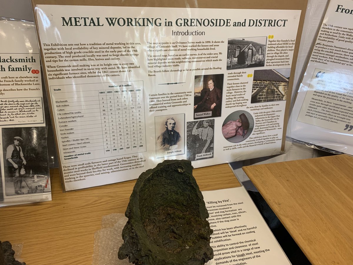 PatHeath2's tweet photo. Great Heritage Open Day session today looking at the early history of steel making and metal working in Top Side,Grenoside, Sheffield - amazing local history - thanks to the Friends of Grenoside Bank End Steel Works and to Helen Jackson for opening up her home…! https://t.co/BCinr9qZ41