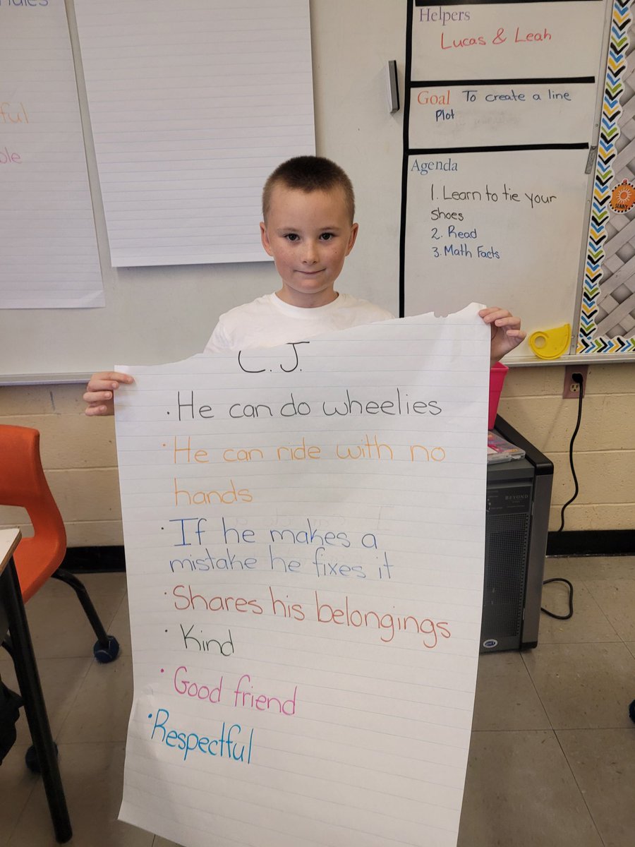 Each Tuesday, we will be complimenting one students. Here is this week's star student!