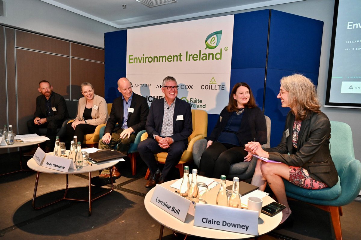Env_Ireland's tweet photo. And thatโs a wrap for Environment Ireland 2023! Thanks to all our speakers, attendees, sponsors and exhibitors for a fantastic two days at Croke Park. Roll on next year! #EnvironmentIreland @coilltenews @Failte_Ireland @ichec @ArthurCoxLaw @AntarisConsult https://t.co/OzbJf5Kc7L