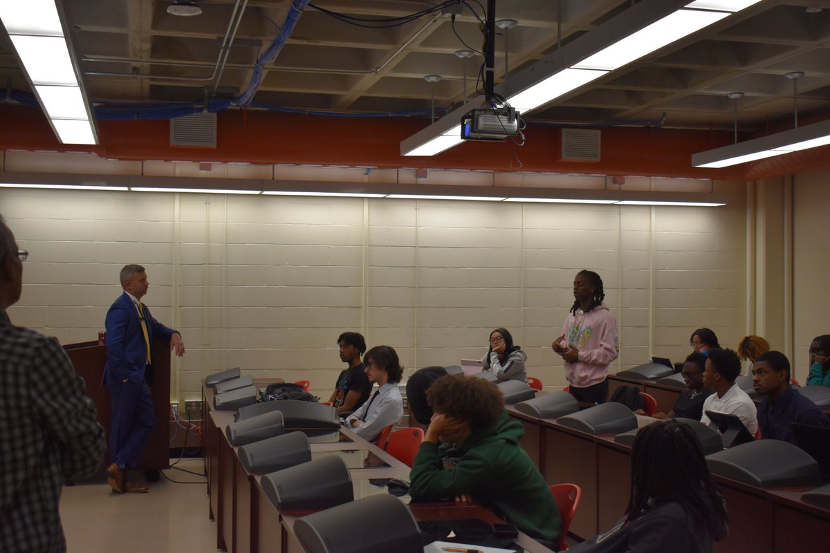 Representatives from the FBI visited Central State University to talk to STEM students about careers and Internships with the FBI.