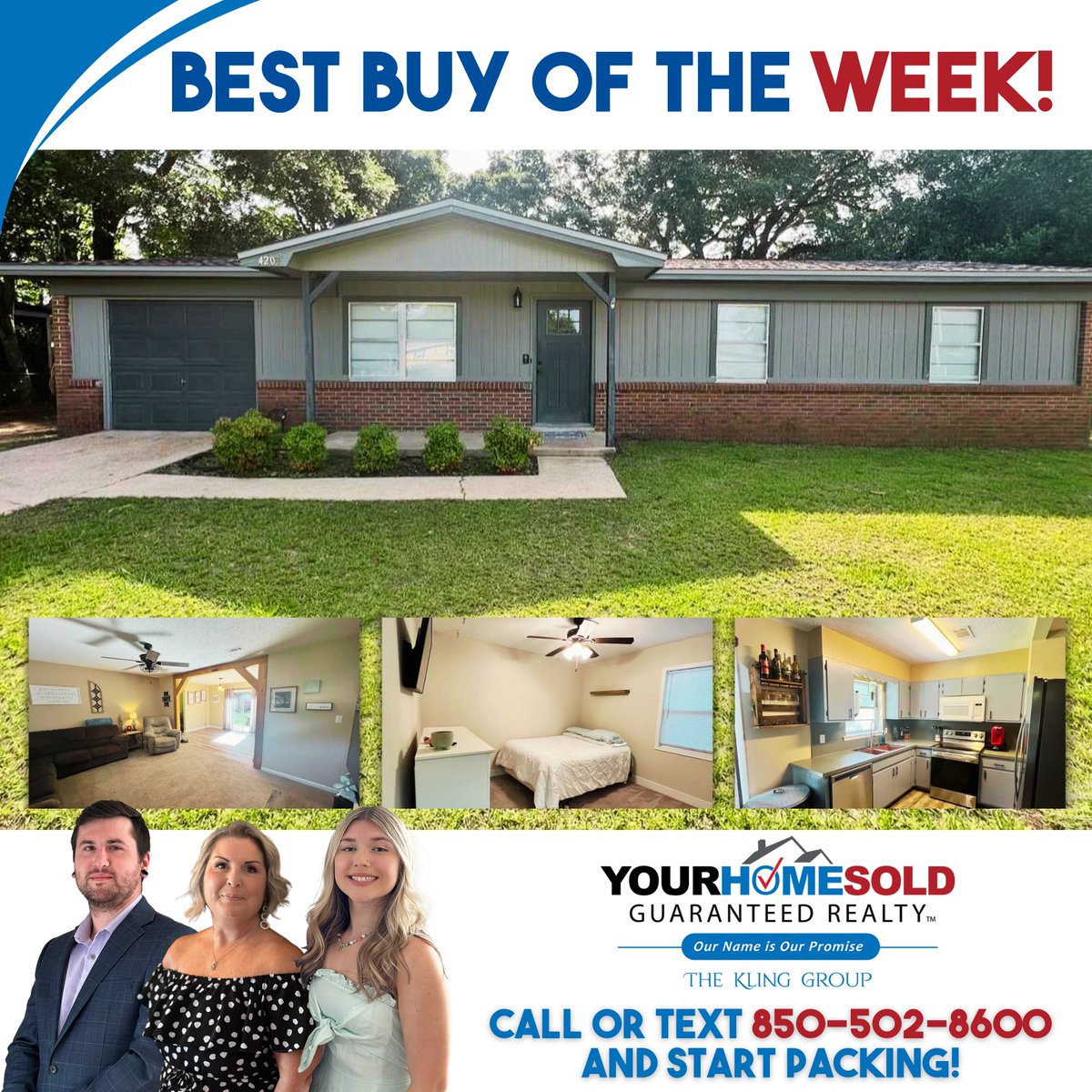 🌟𝐁𝐄𝐒𝐓 𝐁𝐔𝐘 𝐎𝐅 𝐓𝐇𝐄 𝐖𝐄𝐄𝐊!! 🌟
To know more about this property, CALL, TEXT OR MESSAGE US  850-502-8600 & START PACKING!

#TheKlingGroup #RealEstatePros #YourHomeSoldGuaranteed #TopRealEstateTeam #RealEstateExperts #DreamHomeFinder #SellWithConfidence